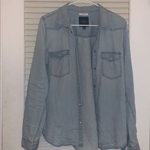American Eagle Collard Button Shirt
